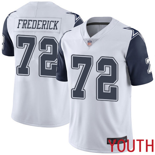 Youth Dallas Cowboys Limited White Travis Frederick #72 Rush Vapor Untouchable NFL Jersey